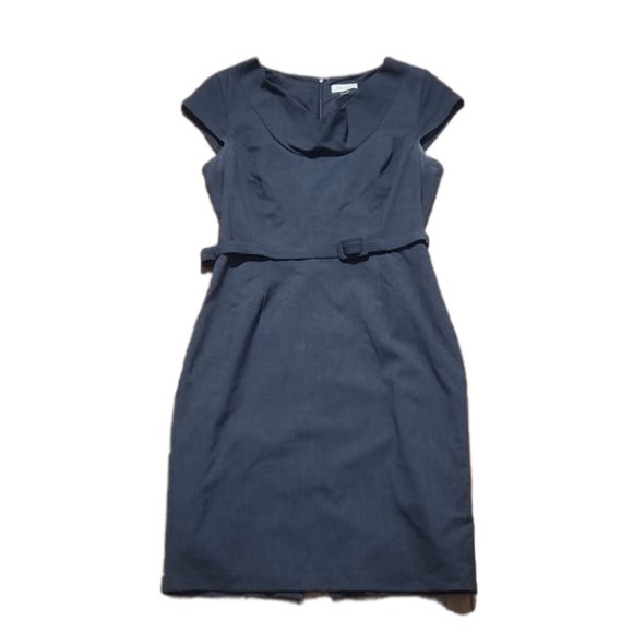 Calvin Klein Gray Sleeveless Midi Dress Size 8 #CKDress08 - Picture 1 of 4